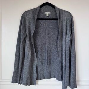 Dana Buchman Women's Gray Open-Front Cardigan Size XL Lounge Office Casual